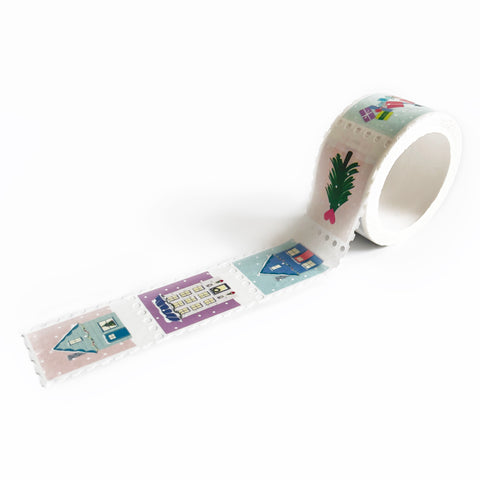 festive fun christmas stamp washi tape | set of 3