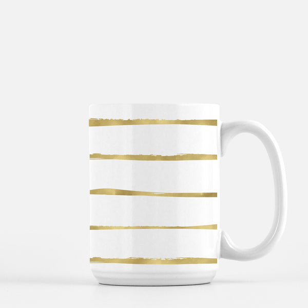 stripe foil mug