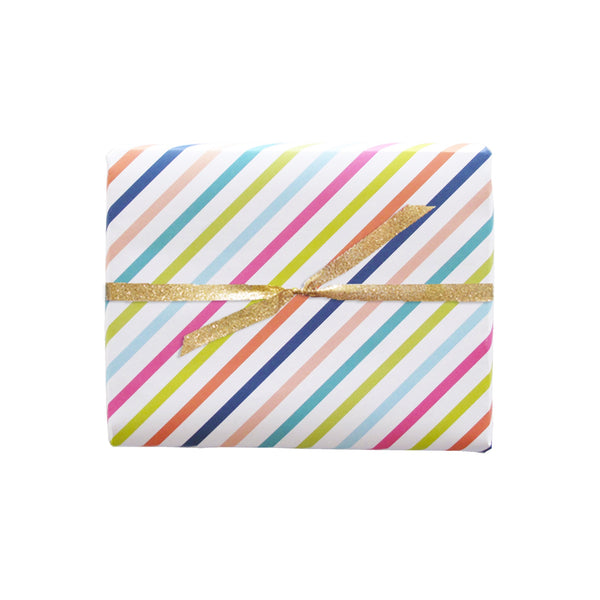 candy stripe gift wrap sheets 3pk