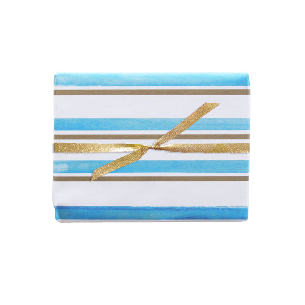 watercolor stripe gift wrap sheets 3pk
